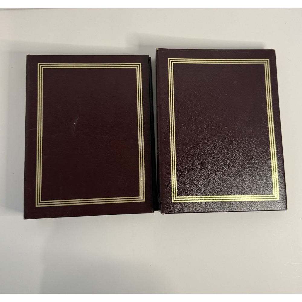 Vintage MBL 5046R Imperial Bonded Leather Collector Album Inventory Log Book (2)